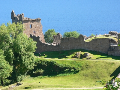 Urquhart Castle ruins on Loch Ness